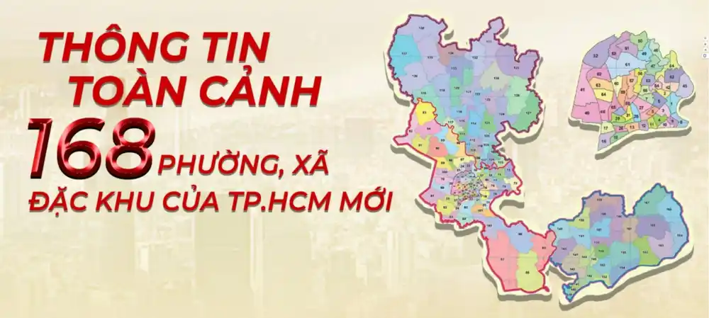 Tra cứu thông tin 168 đơn vị hành chính mới của TP.HCM một cách nhanh chóng