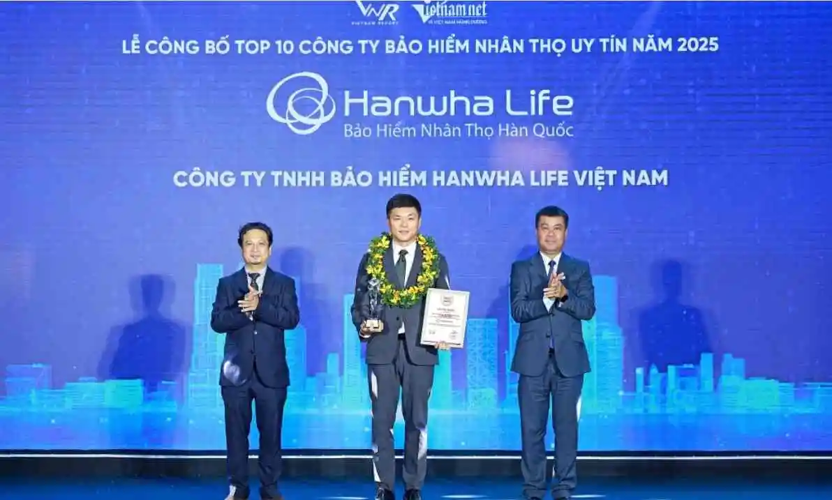 Hanwha Life Việt Nam vào top 10 bảo hiểm nhân thọ uy tín 2024