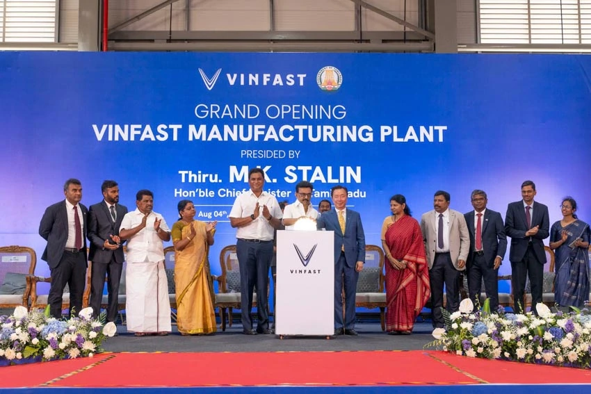 VinFast chính thức vận hành nhà máy xe điện 50.000 xe/năm tại Ấn Độ