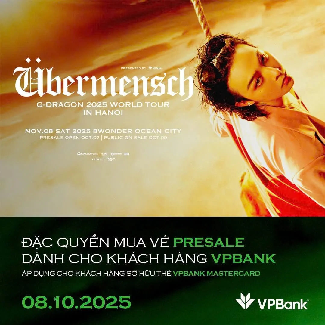 Sở hữu thẻ VPBank MasterCard: nắm trọn ‘át chủ bài’ trong cuộc đua săn vé G-DRAGON